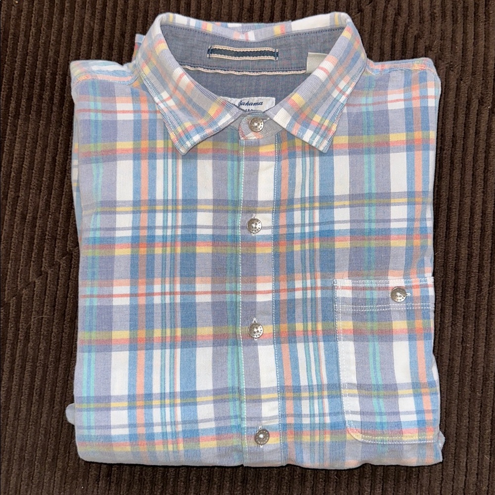 Tommy Bahama Coastal Cord Button Down Large